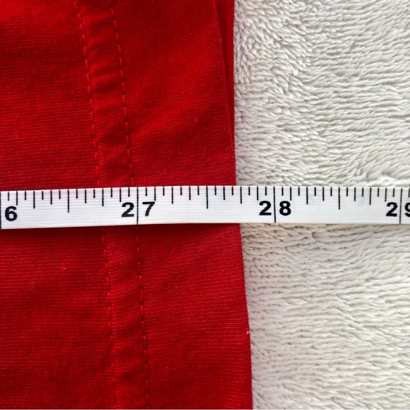 George Tee Solid Red Shirt Top Sz. Large - Picture 6 of 7